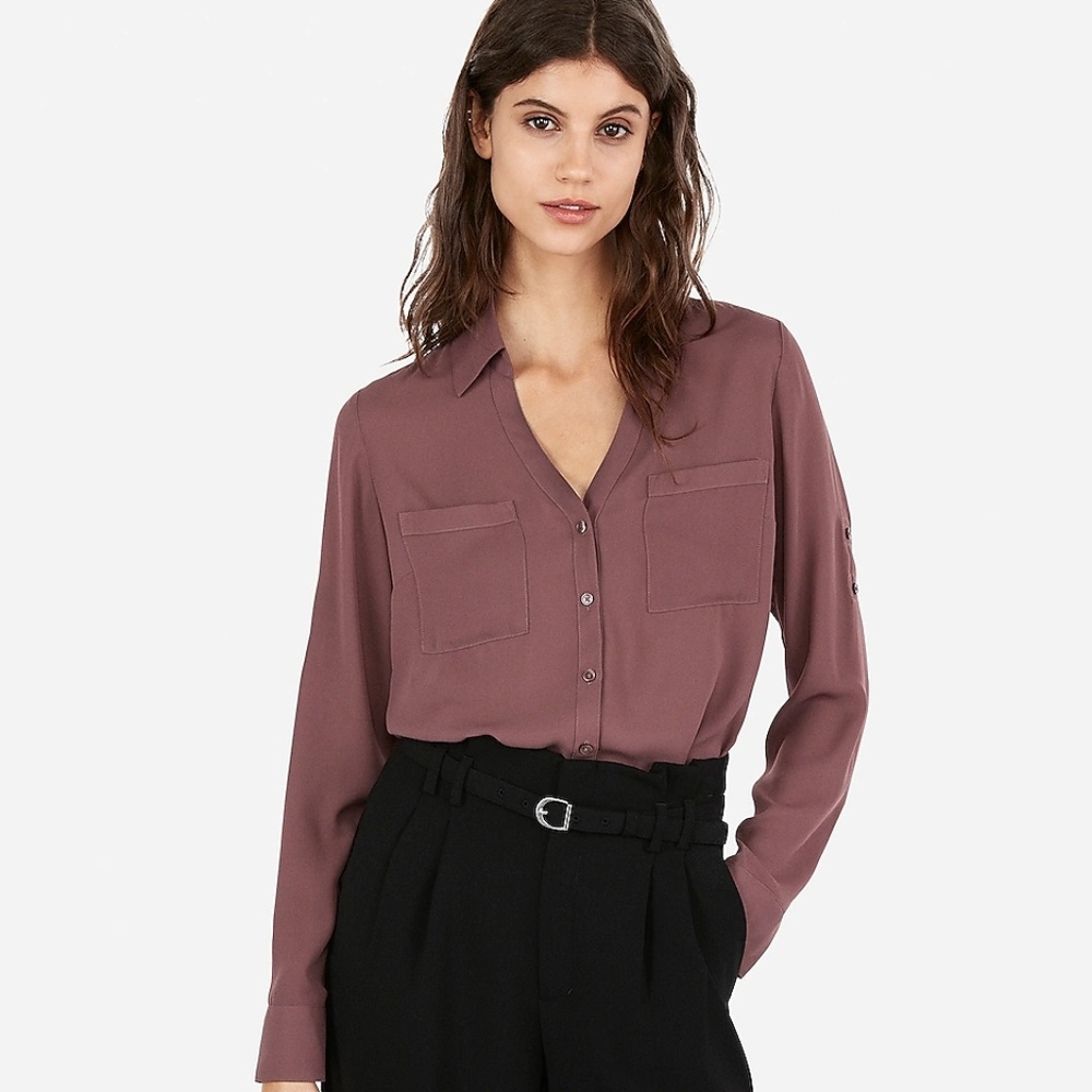 Express Portofino Lavender Blouse